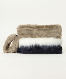 VENCEEXCHANGE | バイカラーエコファークラッチバッグ(クラッチバッグ)