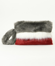 VENCEEXCHANGE | バイカラーエコファークラッチバッグ(クラッチバッグ)