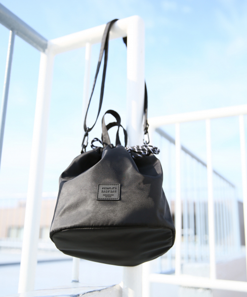 GLOBAL WORK（グローバルワーク）の「キンチャクバッグ【2WAY仕様】/821503（ハンドバッグ・レディース・グリーン/ブラック/ベージュ/ダークブラウン・FREE）」の6枚目の写真