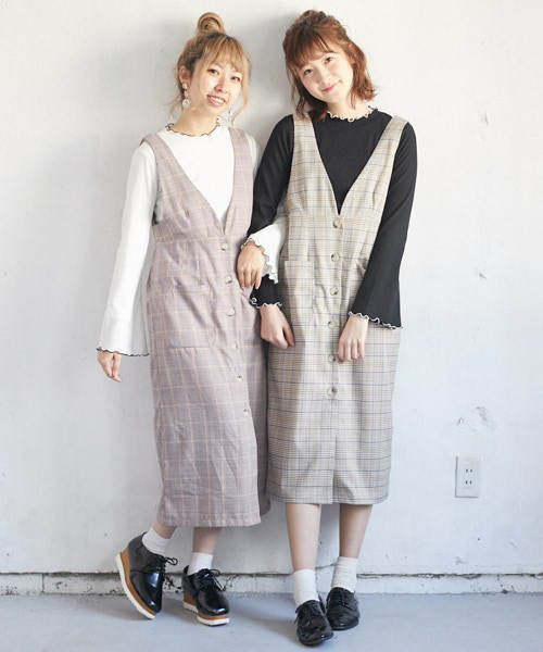 PairPair（ペアペア）の「リブメロー袖フレアトップス(長袖)（Tシャツ/カットソー・レディース・ブラック/オフホワイト/ライトグリーン/ラベンダー・FREE）」の3枚目の写真