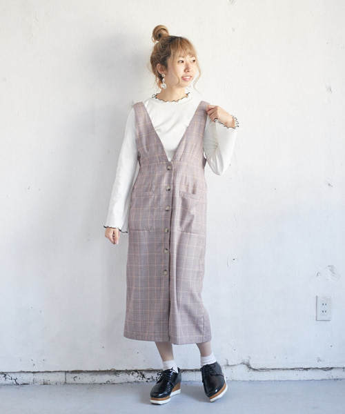 PairPair（ペアペア）の「リブメロー袖フレアトップス(長袖)（Tシャツ/カットソー・レディース・ブラック/オフホワイト/ライトグリーン/ラベンダー・FREE）」の5枚目の写真