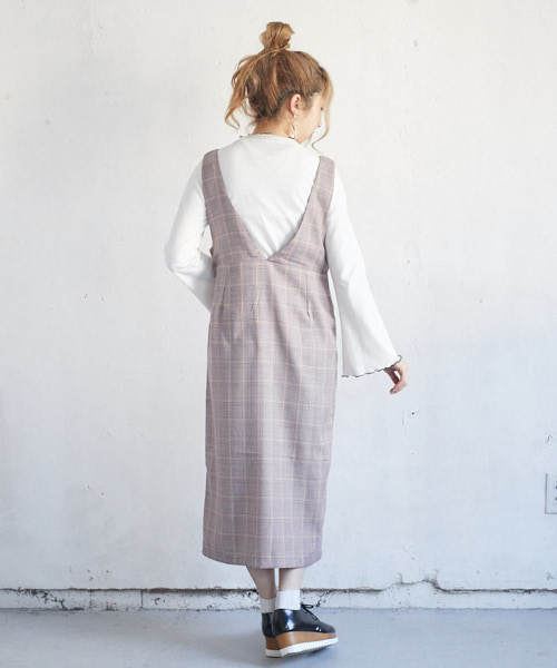 PairPair（ペアペア）の「リブメロー袖フレアトップス(長袖)（Tシャツ/カットソー・レディース・ブラック/オフホワイト/ライトグリーン/ラベンダー・FREE）」の7枚目の写真