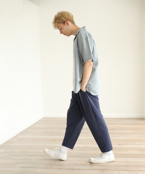 NILWAY(ニルウェイ)の「ジョーゼット リラックスバルーンパンツ【イージーケア】(スラックス・メンズ・ブラック/ベージュ/ネイビー/ブラウン/グレー/ライトベージュ/グリーン/グレイッシュベージュ/ブルーグレー・MEDIUM/LARGE)」の22枚目の写真