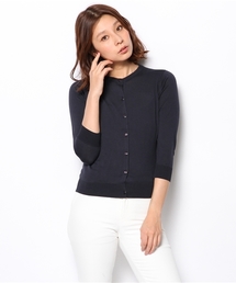 Demi-Luxe BEAMS | JOHN SMEDLEY / 7分袖 クルーカーディガン(カーディガン/ボレロ)