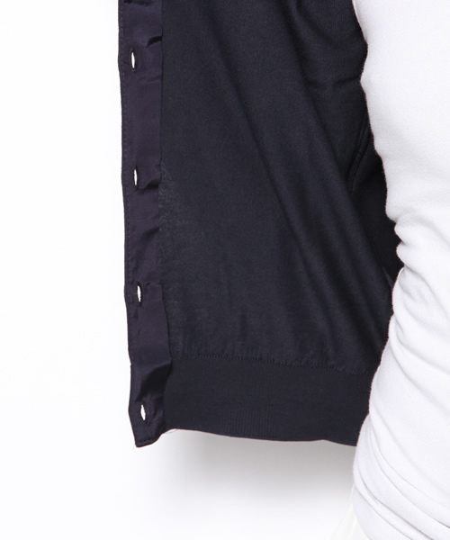 Demi-Luxe BEAMS（デミルクス ビームス）の「○JOHN SMEDLEY / 7分袖 クルーカーディガン（カーディガン/ボレロ・レディース・ホワイト/シルバー/ブラック/イエロー系その他/ケリー/ネイビー・X-SMALL/SMALL）」の18枚目の写真