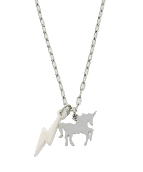 CIAOPANIC（チャオパニック）の「【Ciaopanic】アクリルチャームNEC（ネックレス・レディース・ゴールド/シルバー/ブロンズ/ガンメタ/オフホワイト/ホワイト・FREE）」の4枚目の写真