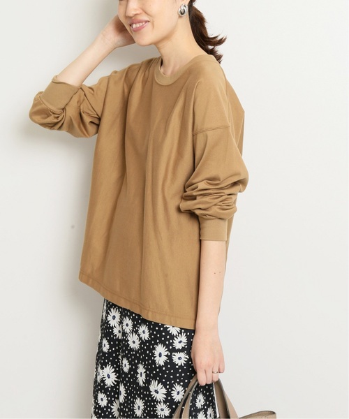 SLOBE IENA（スローブイエナ）の「40/2 ロングスリーブＴシャツ◆（Tシャツ/カットソー・レディース・ホワイト/ブラック/ベージュ/パープル系その他・FREE）」の3枚目の写真