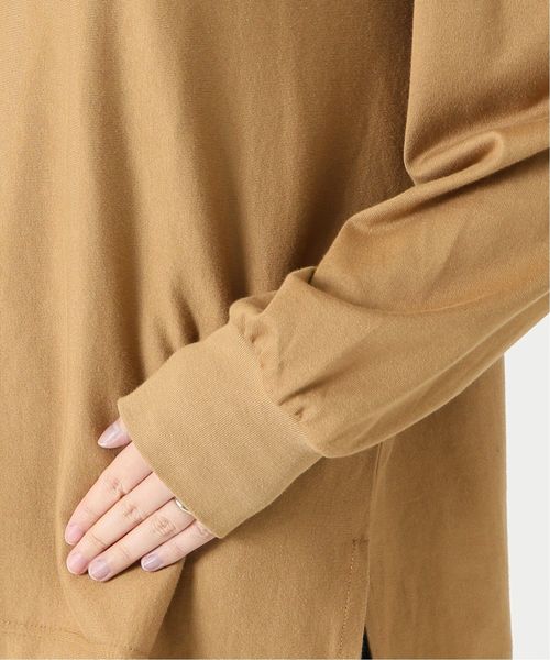 SLOBE IENA（スローブイエナ）の「40/2 ロングスリーブＴシャツ◆（Tシャツ/カットソー・レディース・ホワイト/ブラック/ベージュ/パープル系その他・FREE）」の14枚目の写真