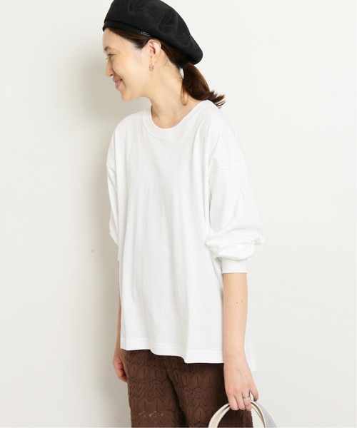 プリントロングTシャツ slobe iena La Hutte ・SLOBE IENA 】 長袖Tシャツ プリントT ロンTEE フレーズ