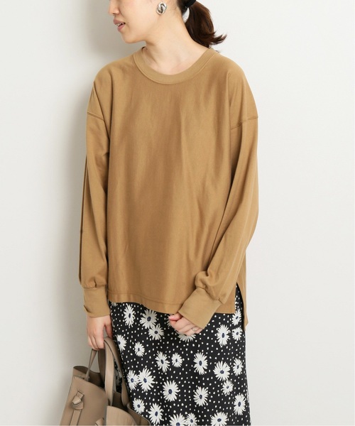 SLOBE IENA（スローブイエナ）の「40/2 ロングスリーブＴシャツ◆（Tシャツ/カットソー・レディース・ホワイト/ブラック/ベージュ/パープル系その他・FREE）」の16枚目の写真