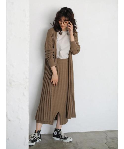 AMERICAN HOLIC(アメリカンホリック)の「ケーブルニットタイトスカート *(スカート・レディース・ベージュ/ネイビー・M/L)」の9枚目の写真