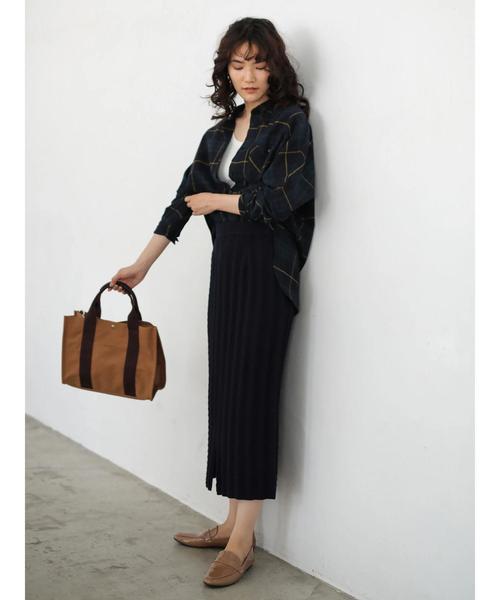 AMERICAN HOLIC(アメリカンホリック)の「ケーブルニットタイトスカート *(スカート・レディース・ベージュ/ネイビー・M/L)」の10枚目の写真