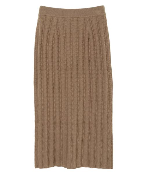 AMERICAN HOLIC(アメリカンホリック)の「ケーブルニットタイトスカート *(スカート・レディース・ベージュ/ネイビー・M/L)」の12枚目の写真