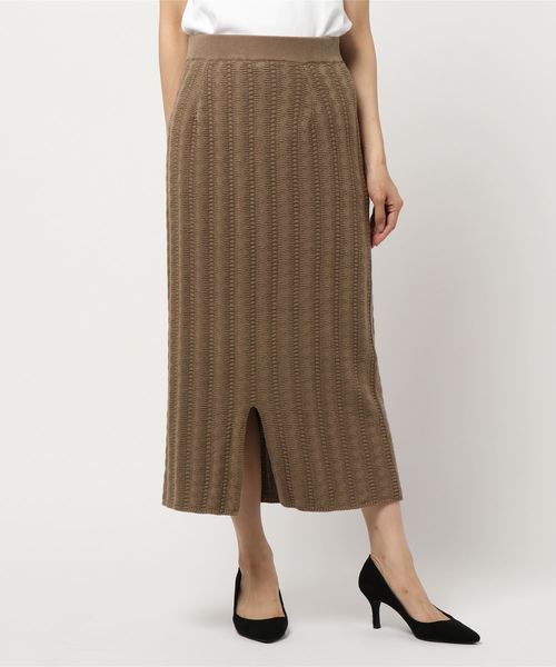 AMERICAN HOLIC(アメリカンホリック)の「ケーブルニットタイトスカート *(スカート・レディース・ベージュ/ネイビー・M/L)」の14枚目の写真
