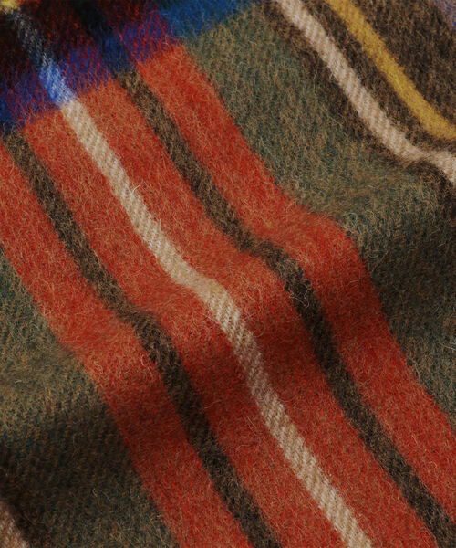 TWEED MILL(ツイードミル)の「【TWEED MILL/ツイードミル】チェック大判ストール(ストール/ショール・レディース・ホワイト系その他2/グレー系その他/ブラウン系その他/ブルー系その他/イエロー系その他/レッド系その他・FREE)」の9枚目の写真