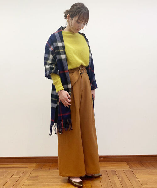 TWEED MILL(ツイードミル)の「【TWEED MILL/ツイードミル】チェック大判ストール(ストール/ショール・レディース・ホワイト系その他2/グレー系その他/ブラウン系その他/ブルー系その他/イエロー系その他/レッド系その他・FREE)」の17枚目の写真