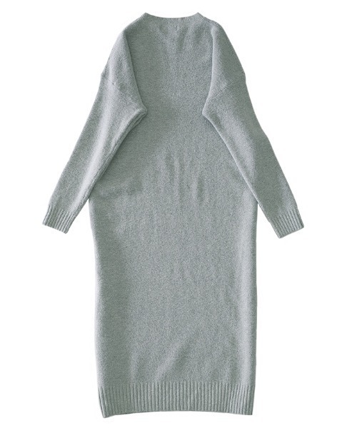 select MOCA(セレクトモカ)の「Uネックウールニットロングワンピース/リブ袖&裾シンプルマキシニットワンピース(ワンピース・レディース・ブラウン/ミント/チャコール・FREE)」の20枚目の写真