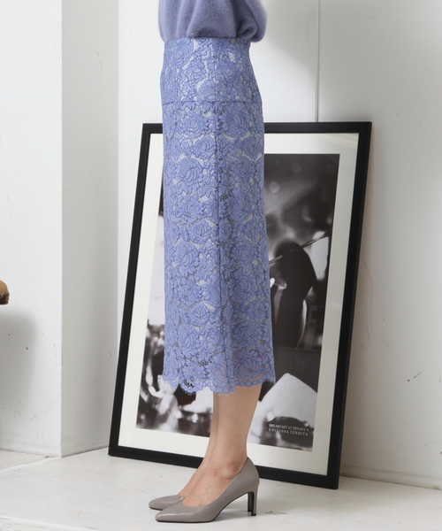 Tiara(ティアラ)の「Aラインレーススカート(スカート・レディース・ホワイト/ブルー/ブラック・S/M/L)」の6枚目の写真