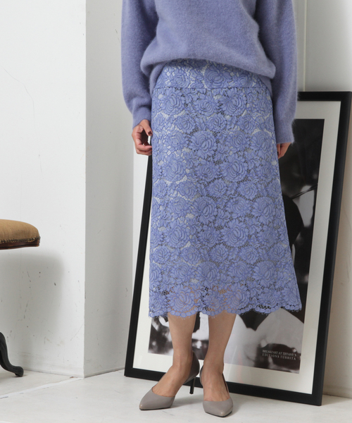 Tiara(ティアラ)の「Aラインレーススカート(スカート・レディース・ホワイト/ブルー/ブラック・S/M/L)」の10枚目の写真
