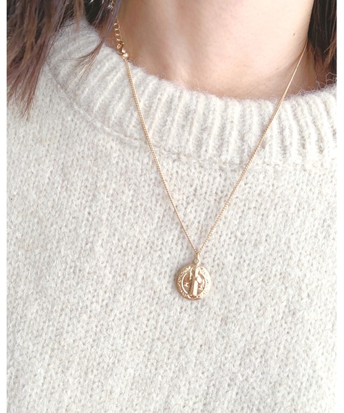 CLEA（クレア）の「Maria コイン ペンダント ネックレス（ネックレス・レディース・シルバー/ゴールド・FREE）」の3枚目の写真