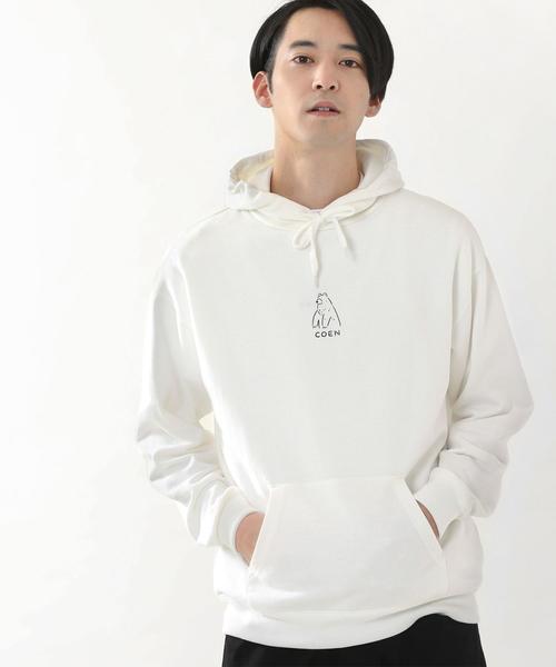 coen（コーエン）の「【FINEBOYS 3月号掲載】コーエンベアプリントスウェットパーカー(2020SS)#（パーカー・メンズ・ライトブルー/ホワイト・MEDIUM/SMALL/X-LARGE/LARGE）」の22枚目の写真
