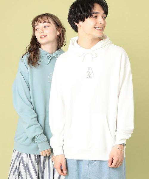 coen（コーエン）の「【FINEBOYS 3月号掲載】コーエンベアプリントスウェットパーカー(2020SS)#（パーカー・メンズ・ライトブルー/ホワイト・MEDIUM/SMALL/X-LARGE/LARGE）」の20枚目の写真