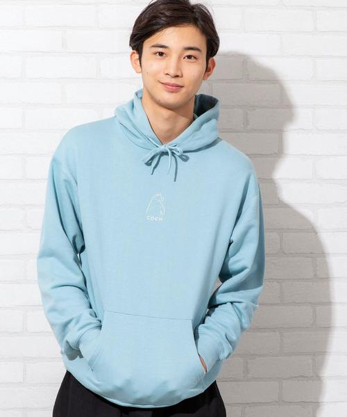 coen（コーエン）の「【FINEBOYS 3月号掲載】コーエンベアプリントスウェットパーカー(2020SS)#（パーカー・メンズ・ライトブルー/ホワイト・MEDIUM/SMALL/X-LARGE/LARGE）」の17枚目の写真
