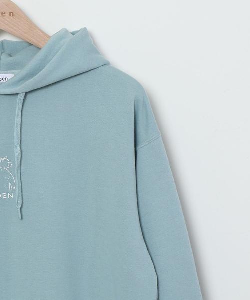 coen（コーエン）の「【FINEBOYS 3月号掲載】コーエンベアプリントスウェットパーカー(2020SS)#（パーカー・メンズ・ライトブルー/ホワイト・MEDIUM/SMALL/X-LARGE/LARGE）」の4枚目の写真