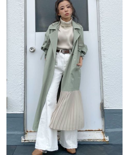 EVRIS（エヴリス）の「リメイクデニムフレアーパンツ（デニムパンツ・レディース・ブラック/ホワイト/ライトブルー・SMALL/MEDIUM）」の12枚目の写真