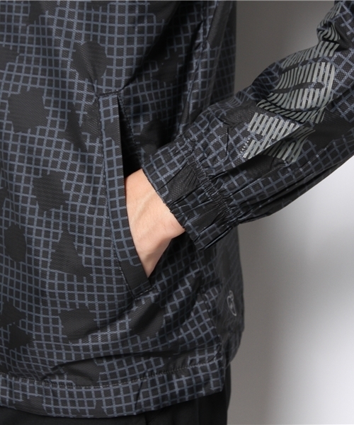 PUMA（プーマ）の「裏トリコット ウーブンジャケット - puma play time（ナイロンジャケット・メンズ・ブラック/グリーン/ブルー/ネイビー/グレー・MEDIUM/LARGE/XO/SMALL/O）」の11枚目の写真