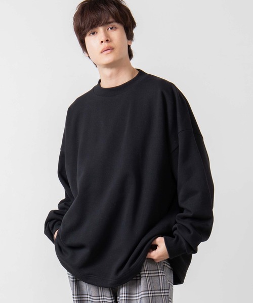 WEGO（ウィゴー）の「WEGO/ドローストリングルーズビッグシルエットプルオーバー（スウェット・メンズ・ブラック/ホワイト/ライトベージュ/パープル系その他・MEDIUM/LARGE）」の3枚目の写真