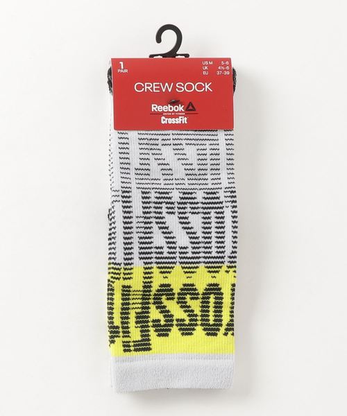 Reebok（リーボック）の「クロスフィット クルー ソックス / CrossFit Crew Socks（ソックス/靴下・メンズ・ライトグレー・SMALL/MEDIUM/LARGE）」の2枚目の写真