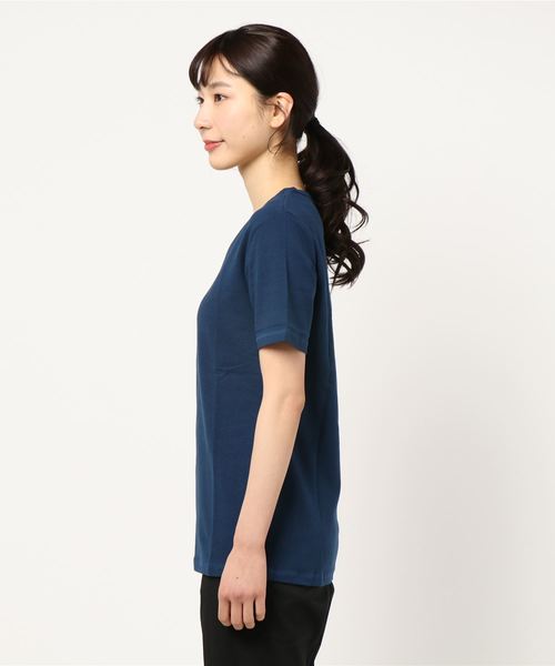 B.I.D.（ビーアイディー）の「《Bling Leads》ＶネックＴシャツ（Tシャツ/カットソー・レディース・チャコールグレー/グレー/ブラック×ホワイト/ネイビー/ブラック/ホワイト/ワインレッド/ブラウン/カーキ・MEDIUM/X-LARGE/LARGE）」の10枚目の写真