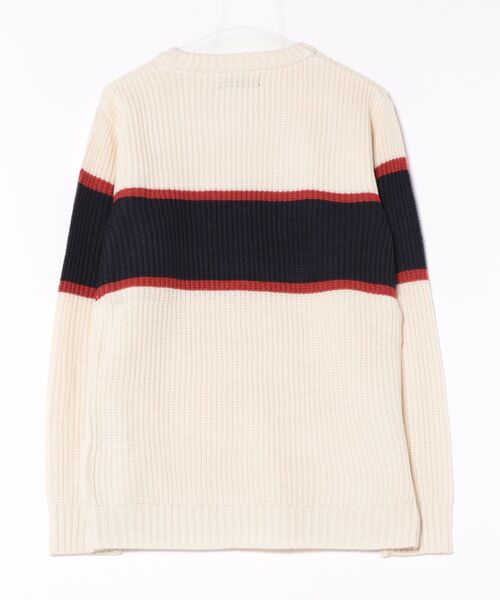 TONE SELECT WEAR(トーンセレクトウェア)の「【TONE SELECT WEAR】畦編みクルーネックニット(BL)(ニット/セーター・メンズ・ネイビー/ブラウン/カーキ/アイボリー/ホワイト系その他/ブラック系その他/グレー系その他/ベージュ系その他/ブルー系その他/杢グレー/ブラック系その他2/ホワイト系その他2/ワイン/ブラック/パープル系その他/ホワイト系その他3・MEDIUM/LARGE/X-LARGE)」の17枚目の写真