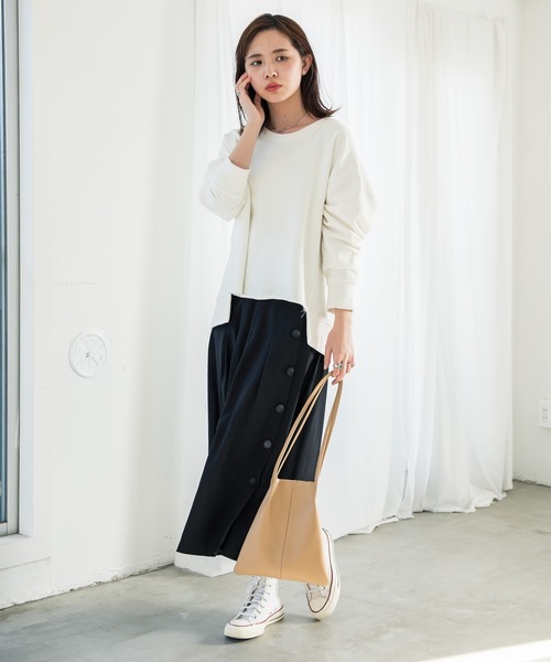 Aunt Marie's（アントマリーズ）の「AUNT MARIE’S　レザートートショルダーバッグ（トートバッグ・レディース・ブラック/ベージュ/カーキ・FREE）」の17枚目の写真