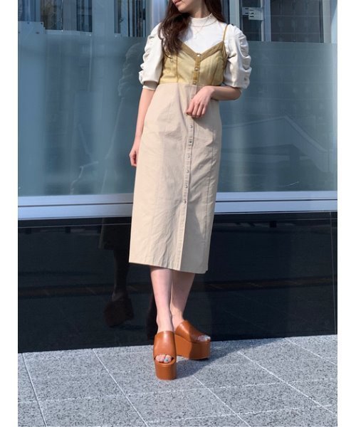 Op ワンピース ドレス セール シアー Cami キャミワンピース ワンピース Sly スライ のファッション Cami Op Sheer