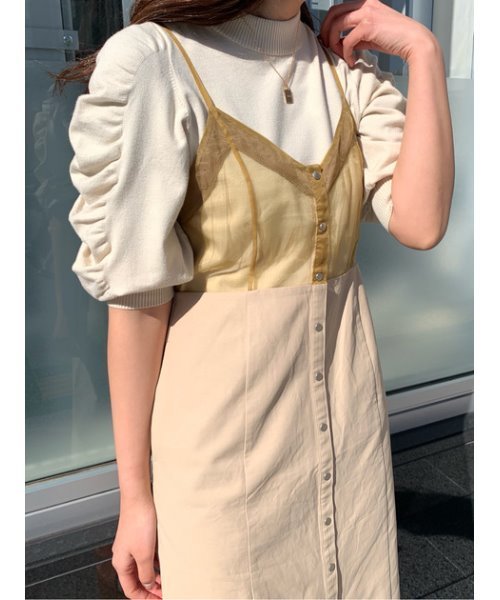 Op ワンピース ドレス セール シアー Cami キャミワンピース ワンピース Sly スライ のファッション Cami Op Sheer