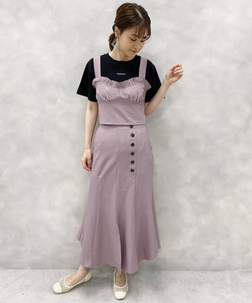 one after another NICE CLAUP（ワンアフターアナザーナイスクラップ）の「ぷっくりロゴＴシャツ（Tシャツ/カットソー・レディース・オフホワイト/サックスブルー/ブラック・FREE）」の7枚目の写真