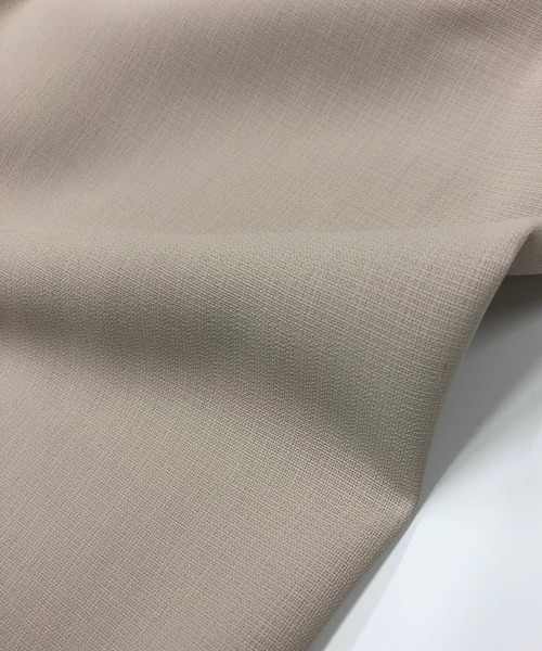 Beno（ビーノ）の「ソフトジョーゼット / ビッグシルエット ハーフジップ プルオーバー 5分袖 シャツ（シャツ/ブラウス・メンズ・ブラック/オフホワイト/ミント/ライトベージュ・M/L）」の11枚目の写真