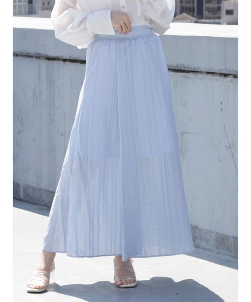 dazzlin（ダズリン）の「シャーベットフレアスカート（スカート・レディース・グリーン/ブルー/オフホワイト・SMALL/MEDIUM）」の3枚目の写真