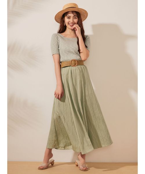 dazzlin（ダズリン）の「シャーベットフレアスカート（スカート・レディース・グリーン/ブルー/オフホワイト・SMALL/MEDIUM）」の13枚目の写真