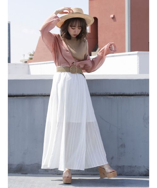 dazzlin（ダズリン）の「シャーベットフレアスカート（スカート・レディース・グリーン/ブルー/オフホワイト・SMALL/MEDIUM）」の21枚目の写真