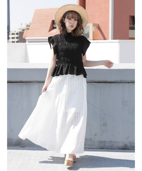 dazzlin（ダズリン）の「シャーベットフレアスカート（スカート・レディース・グリーン/ブルー/オフホワイト・SMALL/MEDIUM）」の16枚目の写真