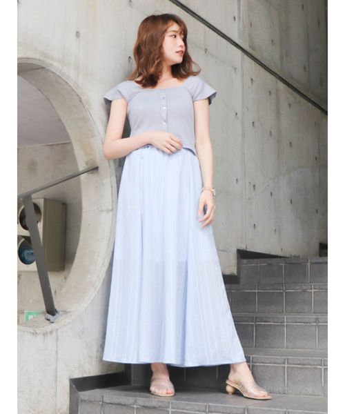 dazzlin（ダズリン）の「シャーベットフレアスカート（スカート・レディース・グリーン/ブルー/オフホワイト・SMALL/MEDIUM）」の15枚目の写真