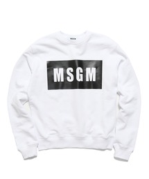 MSGM/エムエスジーエム  PANEL SWEAT SHIRT ボックスロゴ スウェットトレーナー