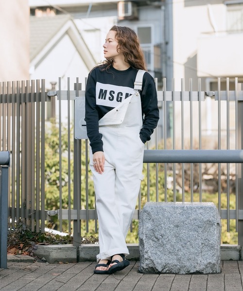 MSGM(エムエスジーエム)の「MSGM/エムエスジーエム PANEL SWEAT SHIRT ボックスロゴ スウェットトレーナー(スウェット・レディース・ブラック/ホワイト・XS/S/M/L)」の22枚目の写真