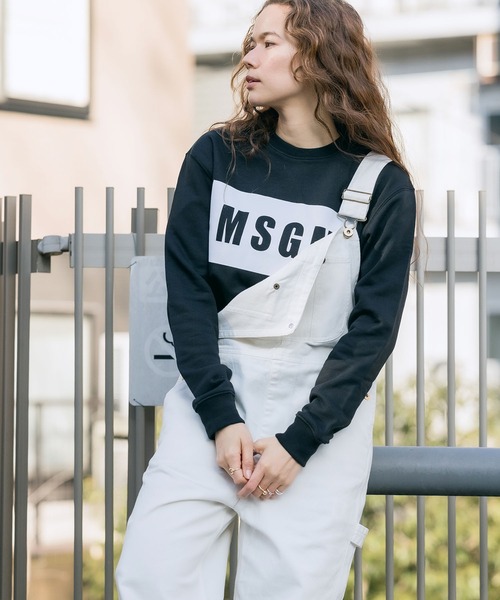MSGM(エムエスジーエム)の「MSGM/エムエスジーエム PANEL SWEAT SHIRT ボックスロゴ スウェットトレーナー(スウェット・レディース・ブラック/ホワイト・XS/S/M/L)」の21枚目の写真