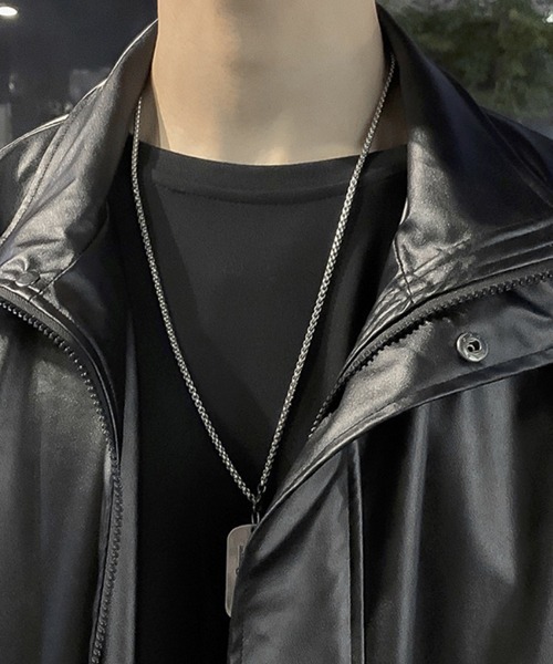 WESTBOY（ウエストボーイ）の「【WB ORIGINALS】PU Leather Zip-up Blouson Jacket（ブルゾン・メンズ・ブラック・M/L/XL）」の9枚目の写真