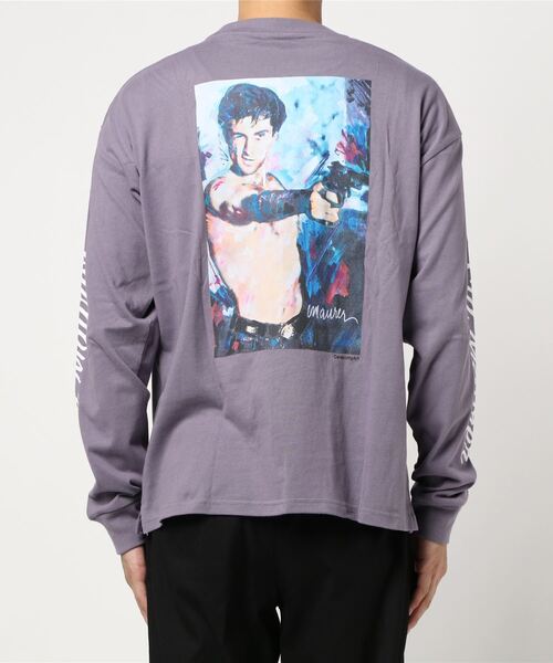 Right-on（ライトオン）の「プリントロンT(シドマウラー)（Tシャツ/カットソー・メンズ・ホワイト/ブラック/パープル/オフホワイト/サックスブルー/ホワイト×ホワイト・M/L/XL）」の8枚目の写真