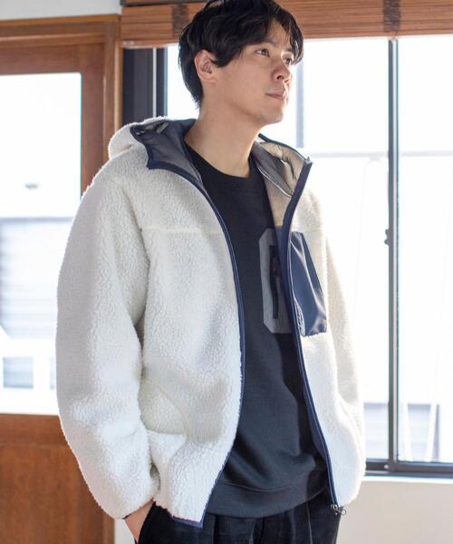 coen(コーエン)の「ボアフリースジップパーカー#(ブルゾン・メンズ・ブラウン/ナチュラル・LARGE/X-LARGE/SMALL/MEDIUM)」の6枚目の写真